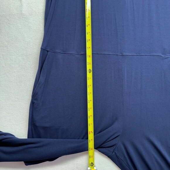 Eileen Fisher Womens Jumpsuit Viscose Stretch Sleeveless Size XL Blue Minimalist - Picture 10 of 12